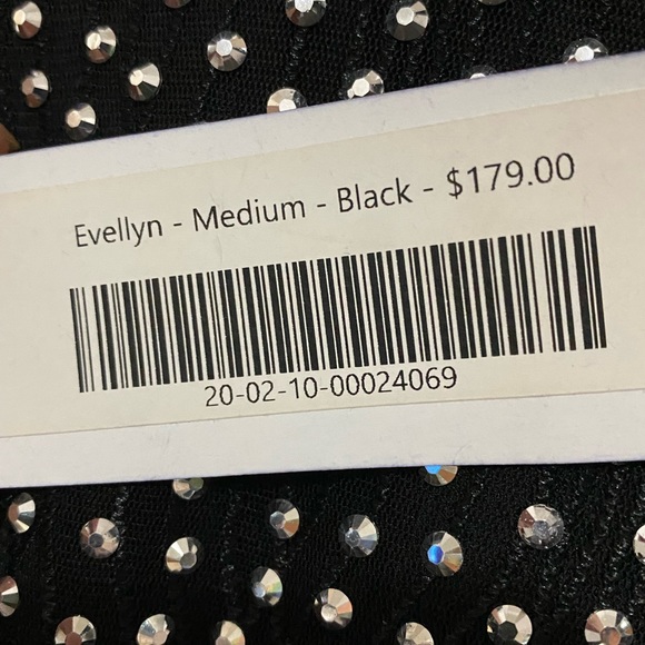 MESH MINI DRESS WITH STONES BY CityLux Collection Size M - Picture 7 of 10